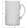 imageCreative CoOp Hand Blown Glass Hobnail Pitcher Clear Serveware 7quot L x 4quot W x 7quot H