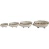 imageCreative CoOp Hand Painted Stoneware Hedgehog Measuring Cups Set of 4 Sizes