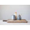 imageCreative CoOp HandPainted Stoneware Sugar Set of 2 Pieces Creamer Set Blue