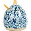 imageCreative CoOp HandPainted Stoneware Sugar Set of 2 Pieces Creamer Set Blue