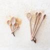 imageCreative CoOp Long Carved Beech Wood Measuring Spoons Natural Set of 4