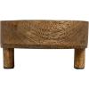 imageCreative CoOp Mango Wood Footed Tray for Storage and Serving Natural