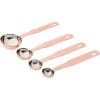 imageCreative CoOp Set of 4 Stainless Steel Measuring Spoons in Copper Finish