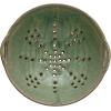 imageCreative CoOp Stoneware Berry Bowl with Handles Aqua Reactive Glaze 85quotL x 775quotW x 325quotH Multicolor