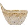 imageCreative CoOp Stoneware Colanders with Handles Set of 2 8quot L x 7quot W x 5quot H Beige
