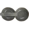 imageCreative CoOp Stoneware Double Bowl with Handle Grey