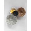 imageCreative CoOp Stoneware Flower Bowls 6quot L x 6quot W x 3quot H MulticolorFloral