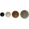 imageCreative CoOp Stoneware Flower Bowls 6quot L x 6quot W x 3quot H MulticolorFloral