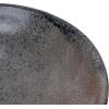 imageCreative CoOp Stoneware Footed PedestalBowl with Handles Reactive Glaze BlackBlack
