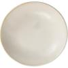 imageCreative CoOp Stoneware Footed PedestalBowl with Handles Reactive Glaze BlackWhite