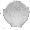 imageCreative CoOp Stoneware Hands Reactive Glaze Bowl 5quot L x 5quot W x 2quot H White