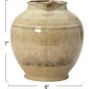 imageCreative CoOp Stoneware Reactive Glaze Pitcher 8quot L x 7quot W x 7quot H GreigePitcher