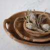 imageCreative CoOp Teak Wood Handles Set of 3 Each One Will Vary Bowl Natural 3