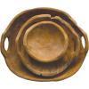 imageCreative CoOp Teak Wood Handles Set of 3 Each One Will Vary Bowl Natural 3