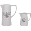 imageCreative CoOp White Ceramic Pitcher with Bee Image