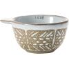 imageCreative CoOp White Stoneware Measuring Cups with Wax Relief Pattern Set of 4 475quot