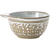 imageCreative CoOp White Stoneware Measuring Cups with Wax Relief Pattern Set of 4 475quot