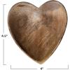 imageCreative CoOp Wood Heart Shaped Tray Natural