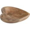 imageCreative CoOp Wood Heart Shaped Tray Natural