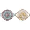 imageCreative CoOp 3Piece Stoneware Lid ampamp Bamboo Spreader Set of 2 ColorsEach one Will Vary Brie Bakers Multicolor