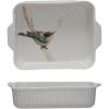 imageCreative CoOp Avian Elegance 1Quart Stoneware Baker Multicolor