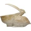 imageCreative CoOp Coastal Stoneware Pelican Planter Distressed Finish Container Brown