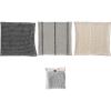 imageCreative CoOp Cotton Waffle Weave Dish Cloths with Loop Black Grey and Natural Set of 3 in Bag 11quot L x 11quot W x 0quot HBlack  Grey  Natural