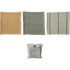 imageCreative CoOp Cotton Waffle Weave Dish Cloths with Loop Black Grey and Natural Set of 3 in Bag 11quot L x 11quot W x 0quot HGreen  Sage  Mustard