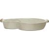 imageCreative CoOp Farmhouse Stoneware Handles Ivory Chip ampamp Dip Bowl
