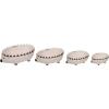 imageCreative CoOp Hand Painted Stoneware Hedgehog Measuring Cups Set of 4 Sizes