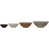 imageCreative CoOp Stoneware Flower Bowls 6quot L x 6quot W x 3quot H MulticolorFloral