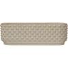 imageStoneware Hobnail Window Planter with 3 Sections Reactive Glaze White Each One Will Vary