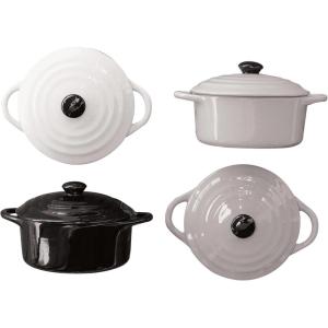 imageCreative CoOp Mini Bakers with Lids Set of 4 Colors