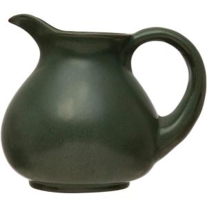 imageCreative CoOp Stoneware Reactive Glaze Pitcher 8quot L x 6quot W x 7quot H Green