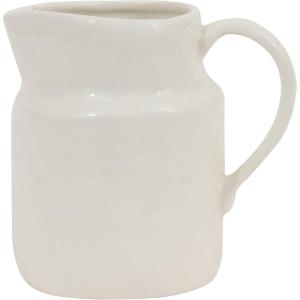imageCreative CoOp White Stoneware Pitcher10 Ounces