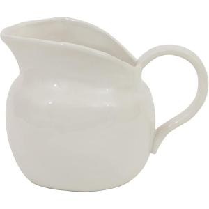 imageCreative CoOp White Stoneware Pitcher14 Ounces