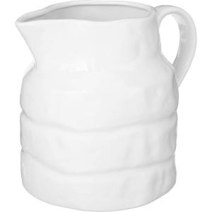 imageCreative CoOp White Stoneware Pitcher64 Ounces