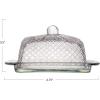 imageCreative CoOp Clear Embossed Rectangular Reclaimed Glass Butter Dish Medium