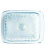imageCreative CoOp Clear Embossed Rectangular Reclaimed Glass Butter Dish Medium