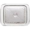 imageCreative CoOp Clear Embossed Rectangular Reclaimed Glass Butter Dish Medium