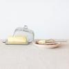 imageCreative CoOp Clear Embossed Rectangular Reclaimed Glass Butter Dish Medium