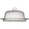 imageCreative CoOp Clear Embossed Rectangular Reclaimed Glass Butter Dish Medium