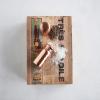 imageCreative CoOp Hammered Stainless Steel Copper Finish Salt ampamp Pepper Shaker 35quot