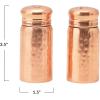 imageCreative CoOp Hammered Stainless Steel Copper Finish Salt ampamp Pepper Shaker 35quot