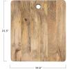 imageCreative CoOp Large Mango Wood Rectangle Cheese and Cutting Board with Haging Hole Natural