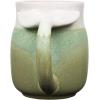 imageCreative CoOp Large Multicolor Stoneware Mugs with Ribbed Sides Set of 4 ColorsWhaleTail Handle