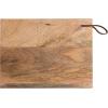 imageCreative CoOp Mango Wood CheeseCutting Board with Leather Handle Natural