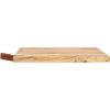 imageCreative CoOp Mango Wood CheeseCutting Board with Leather Handle Natural