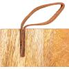 imageCreative CoOp Mango Wood CheeseCutting Board with Leather Handle Natural
