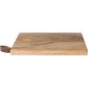 imageCreative CoOp Mango Wood CheeseCutting Board with Leather Handle Natural